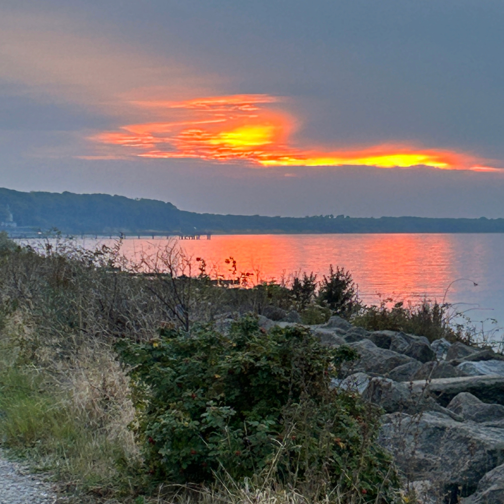 Sonnenuntergang über dem Meer